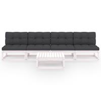 vidaxl 5-tlg. Garten-Lounge-Set mit Kissen Kiefer Massivholz