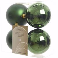 Kerst Kerstballen Groen 10 Cm Ambiance Christmas 4 Stuks