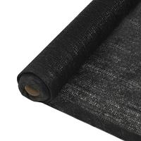 vidaxl Sichtschutznetz HDPE 1 x 50 m Schwarz