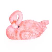 Dierenbeeld Drijvende Flamingo Vogel 21 Cm Tuinbeeld - Tuindecoraties - Dierenbeelden
