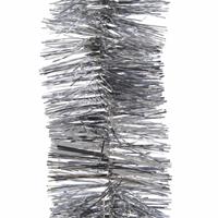 2x Kerstboom Folie Slinger Zilver 270 Cm - Zilveren Kerstslingers