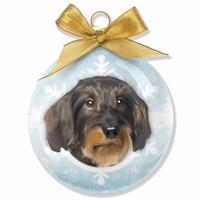 Kerstboom Decoratie Kerstbal Hond Teckel 8 Cm