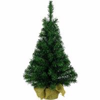 Kleine Volle Kerstboom In Jute Zak 60 Cm - Kunst Kerstbomen / Kunstbomen