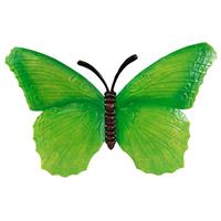 Tuindecoratie Vlinder Van Metaal Groen 40 Cm - Muur/schutting Decoratie Vlinders - Dierenbeelden