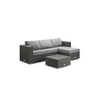 Feel Home - Alu Wicker Corner Loungeset - Messina I