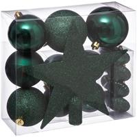 Feeric Lights & Christmas 18-delige Kerstballen Set - Groen