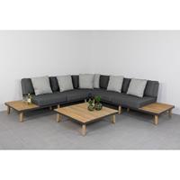 Cordoba Loungeset Aluminium - Teak 4-delig