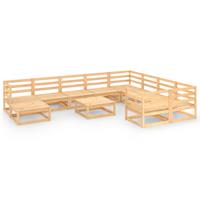 vidaxl 11-tlg. Garten-Lounge-Set Massivholz Kiefer