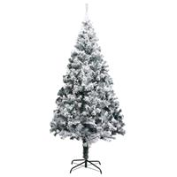 VIDAXL Künstlicher Weihnachtsbaum Beschneit Grün 180 cm PVC