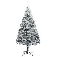 VIDAXL Künstlicher Weihnachtsbaum Beschneit Grün 240 cm PVC