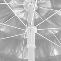 VIDAXL Strandschirm Weiß 300 cm