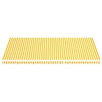 VIDAXL Markisenbespannung Gelb und Weiß 6x3,5 m