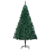 VIDAXL Künstlicher Weihnachtsbaum mit Dicken Zweigen Grün 210 cm PVC