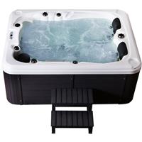 Home Deluxe Outdoor Whirlpool Beach plus Treppe und Thermoabdeckung I Jacuzzi, Außenpool, Spa - 