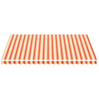 vidaXL Vervangingsdoek voor luifel 4,5x3,5 m geel en oranje