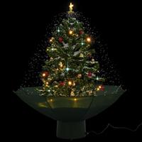 VIDAXL Schneiender Weihnachtsbaum mit Schirmfuß Grün 75 cm