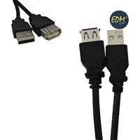 EDM USB 2.0 Stecker - Buchse Kabel 5m