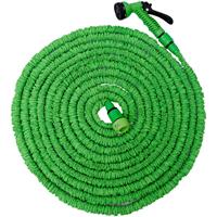 Eyepower Hochwertiger Gartenschlauch Flexibler Wasserschlauch Schlauch 10m-30m + 7fach Multifunktions Sprühkopf Grün