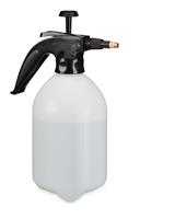 RELAXDAYS Drucksprüher 2 Liter, einstellbare Messingdüse, Wasser & Unkrautvernichter, Sprühflasche Garten, weiß/schwarz