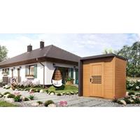 Alpholz - Gartenhaus Bratek 19 Gerätehaus aus Holz in Naturbelassen Geräteschrank - Naturbelassen