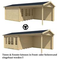 ALPHOLZ Gartenhaus aus Holz Freiburg-44 ISO , ohne Imprägnierung , ohne Farbbehandlung , Ohne Schutz-Imprägnierung:Ohne Schutz-Imprägnierung|Auswahl der