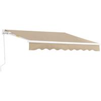 [EN.CASA] Gelenkarmmarkise 250x200cm mit Handkurbel Beige