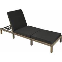 Tectake igstoel Sofia - Wicker Zonnebed - Natuur - 403686