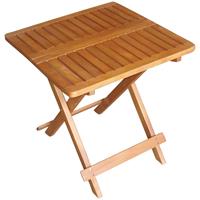 HARMS Außen Bistro Tisch Holz Akazie geölt braun Garten Balkon Terrassen Möbel eckig klappbar 960301
