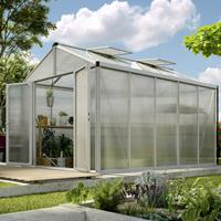 Vitavia Gewächshaus 'Zeus Comfort 10000' aluminium eloxiert 10 m² 16 mm HKP - 