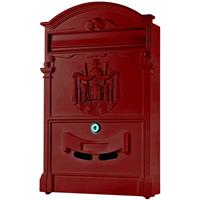 MUCOLA Briefkasten Antik Wandbriefkasten Briefkastenanlage Mailbox Letterbox Rot