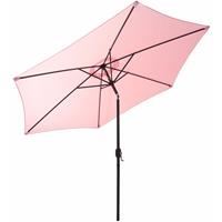 Gartenfreude Sonnenschirm, Stahl, 270 cm, pastell rosa - Rosa - 