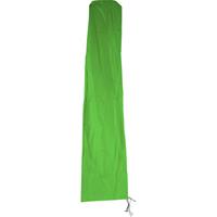 HHG Schutzhülle  für Ampelschirm bis 4 m, Abdeckhülle Cover mit Reißverschluss ~ grün