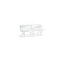 BLOME Sitzbank | Kunststoff | Breite 2000 mm | Weiß Bank Bank aus Holz - 