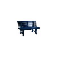 BLOME Sitzbank | Kunststoff | Breite 1500 mm | Stahlblau Bank Bank aus Holz - 