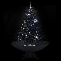 VIDAXL Schneiender Weihnachtsbaum mit Schirmfuß Schwarz 140 cm PVC