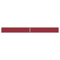 VIDAXL Ausziehbare Seitenmarkise 170x1200 cm Rot