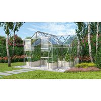 Vitavia Gewächshaus 'Sirona' aluminium 13 m² 3 mm ESG