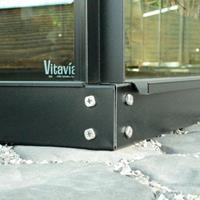 Vitavia Stahlfundament '5000' für Gewächshaus 'Orion' schwarz 5000 / 254,4 x 192,2 x 6,0 cm - 