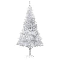 VIDAXL Künstlicher Weihnachtsbaum mit Ständer Silbern 240 cm PET