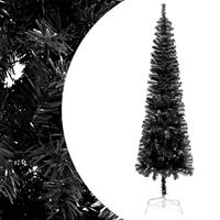 vidaxl Kerstboom smal 180 cm zwart