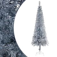 vidaxl Kerstboom smal 120 cm zilverkleurig
