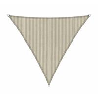 Shadow Comfort Compleet pakket:  driehoek 3,6x3,6x3,6m Sahara Sand met RVS Bevestegingsset en buitendoek reiniger