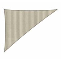 Shadow Comfort Compleet pakket:  90 graden driehoek 4x5x6,4m Sahara Sand met RVS Bevestigingsset en buitendoek reiniger