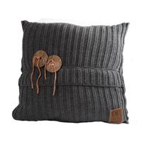 Countrylifestyle Aran kussen 50 x 50 antraciet