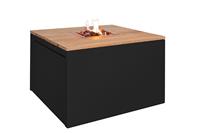 EasyFires Easy Fires: Vuurtafel Cube Vierkant - Zwart