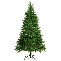 CASARIA Weihnachtsbaum 140/150/180/240 cm Ständer künstlicher Tannenbaum Christbaum Baum Tanne Weihnachten Christbaumständer PVC Grün/Weiß Edeltanne 180cm