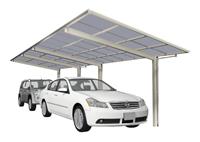 Ximax Aluminium Design-Carport Linea Typ 60 Tandem-Ausführung 9826x2726 mm Edelstahl-Look