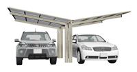 Ximax Aluminium Design-Carport Linea Typ 60 Y-Ausführung 4954x5476 mm Edelstahl-Look