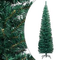 vidaXL Schlanker Künstlicher Weihnachtsbaum mit Ständer Grün 240cm PVC 