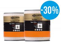 Gallagher Duopack TurboLine tape 12,5mm wit 2x200m
